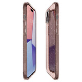 Spigen Liquid Crystal Glitter iPhone 15 Plus Case - Pink/Clear