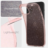 Spigen Liquid Crystal Glitter iPhone 15 Plus Case - Pink/Clear
