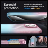 Spigen Liquid Crystal iPhone 15 Pro Case - Pink/Blue