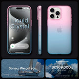 Spigen Liquid Crystal iPhone 15 Pro Case - Pink/Blue