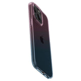 Spigen Liquid Crystal iPhone 15 Pro Case - Pink/Blue