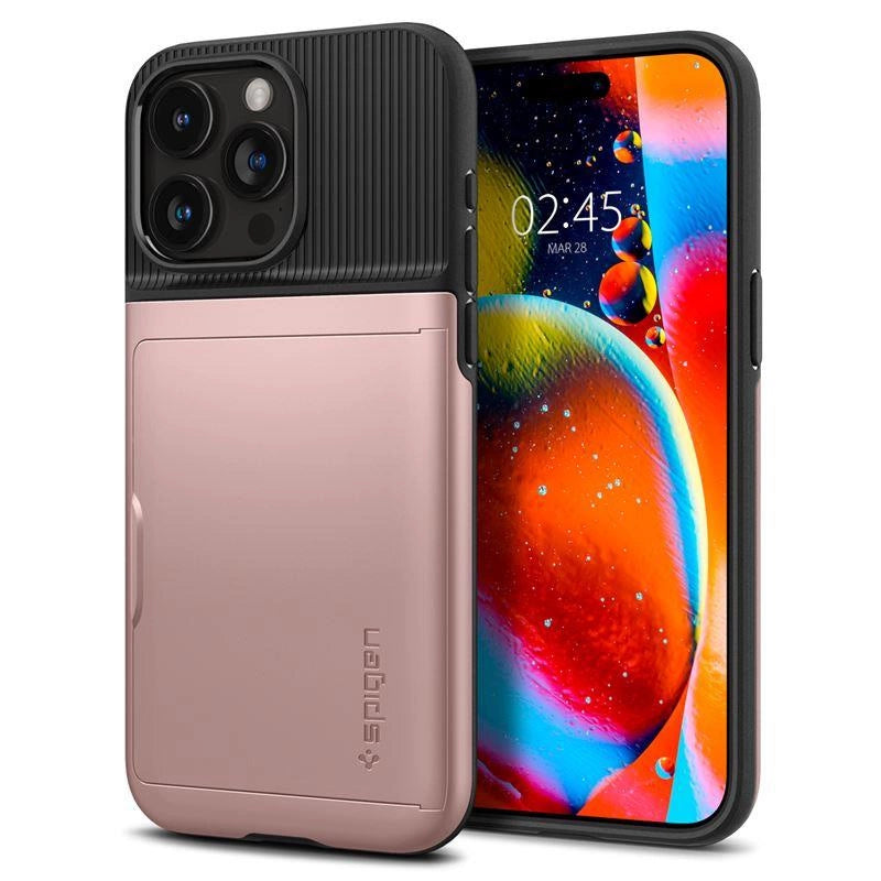 Spigen Slim Armor CS Case til iPhone 15 Pro Max - Pink