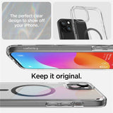 Spigen Ultra Hybrid MagSafe-fodral til iPhone 15 Plus - carbon