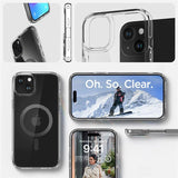 Spigen Ultra Hybrid MagSafe-fodral til iPhone 15 Plus - carbon