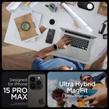 Spigen Ultra Hybrid Mag Case med MagSafe til iPhone 15 Pro Max - Grå