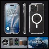 Spigen Ultra Hybrid Mag Case med MagSafe til iPhone 15 Pro - Clear Matte