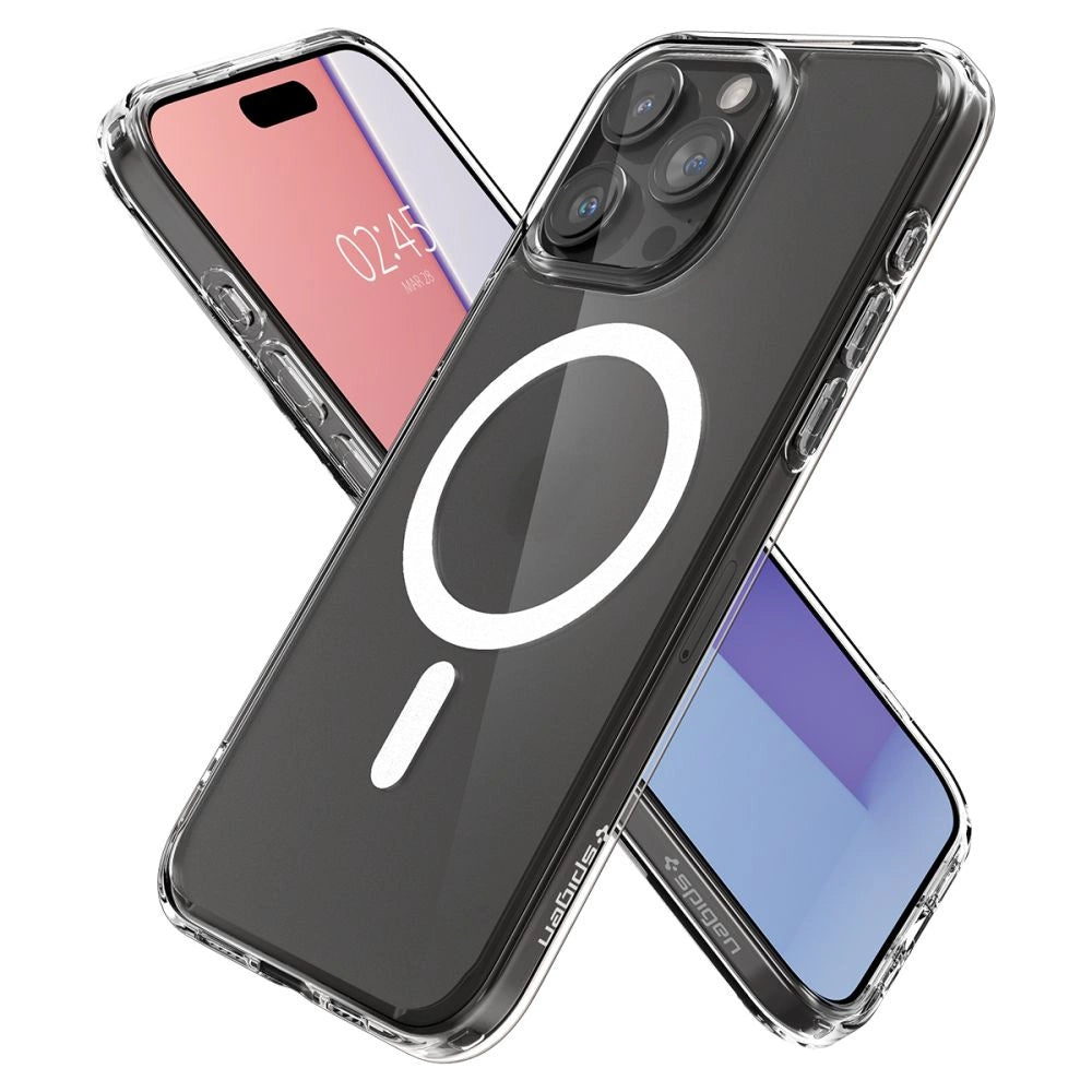 Spigen Ultra Hybrid Mag Case med MagSafe til iPhone 15 Pro - Clear Matte
