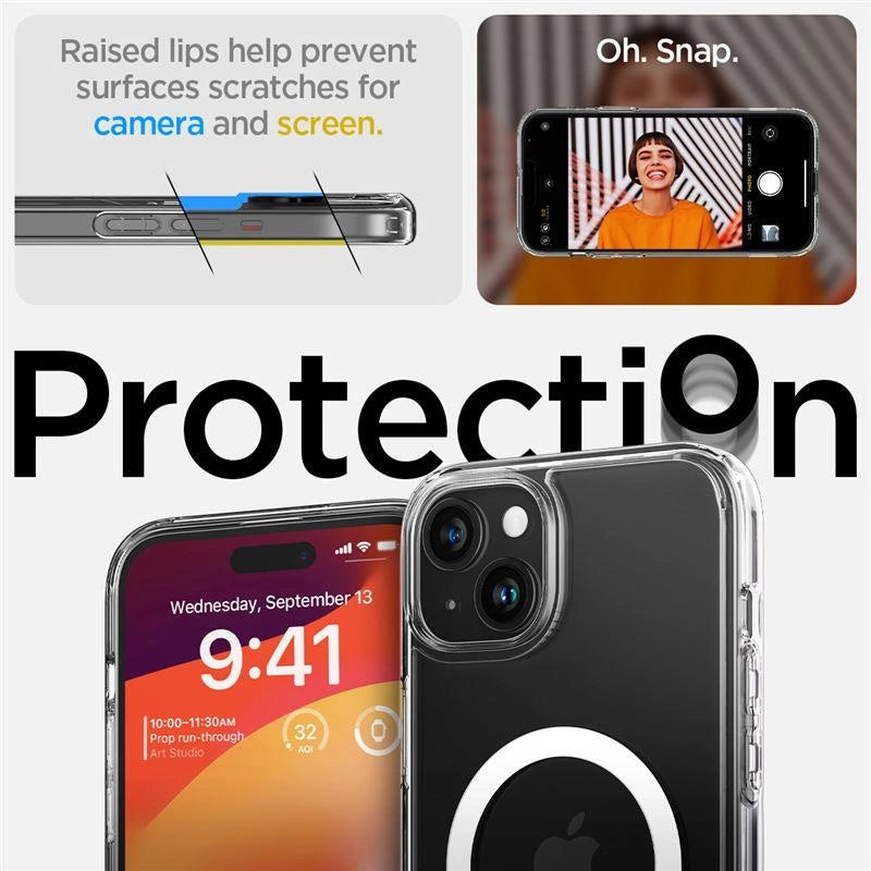 Spigen Ultra Hybrid S MagSafe, krystalklar - iPhone 15 Plus