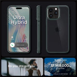 Spigen Ultra Hybrid iPhone 15 Pro Case - mørkegrøn