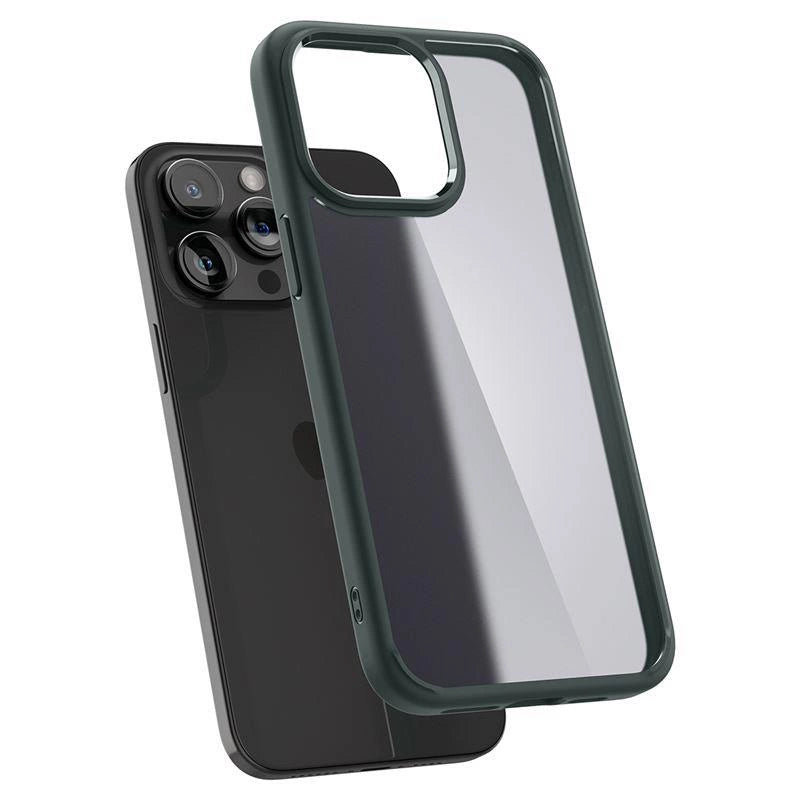 Spigen Ultra Hybrid iPhone 15 Pro Max-kasse - mørkegrøn
