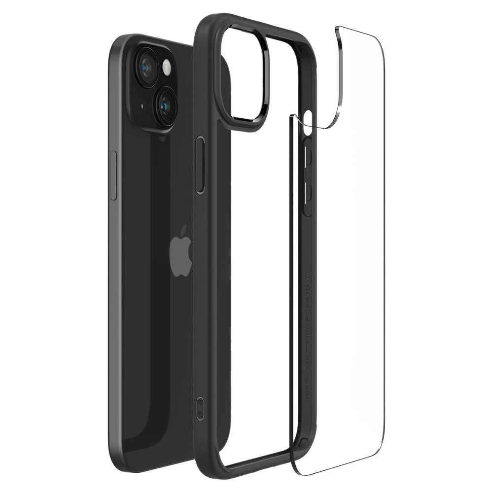 Spigen Ultra Hybrid iPhone 15 Case - Matte sort