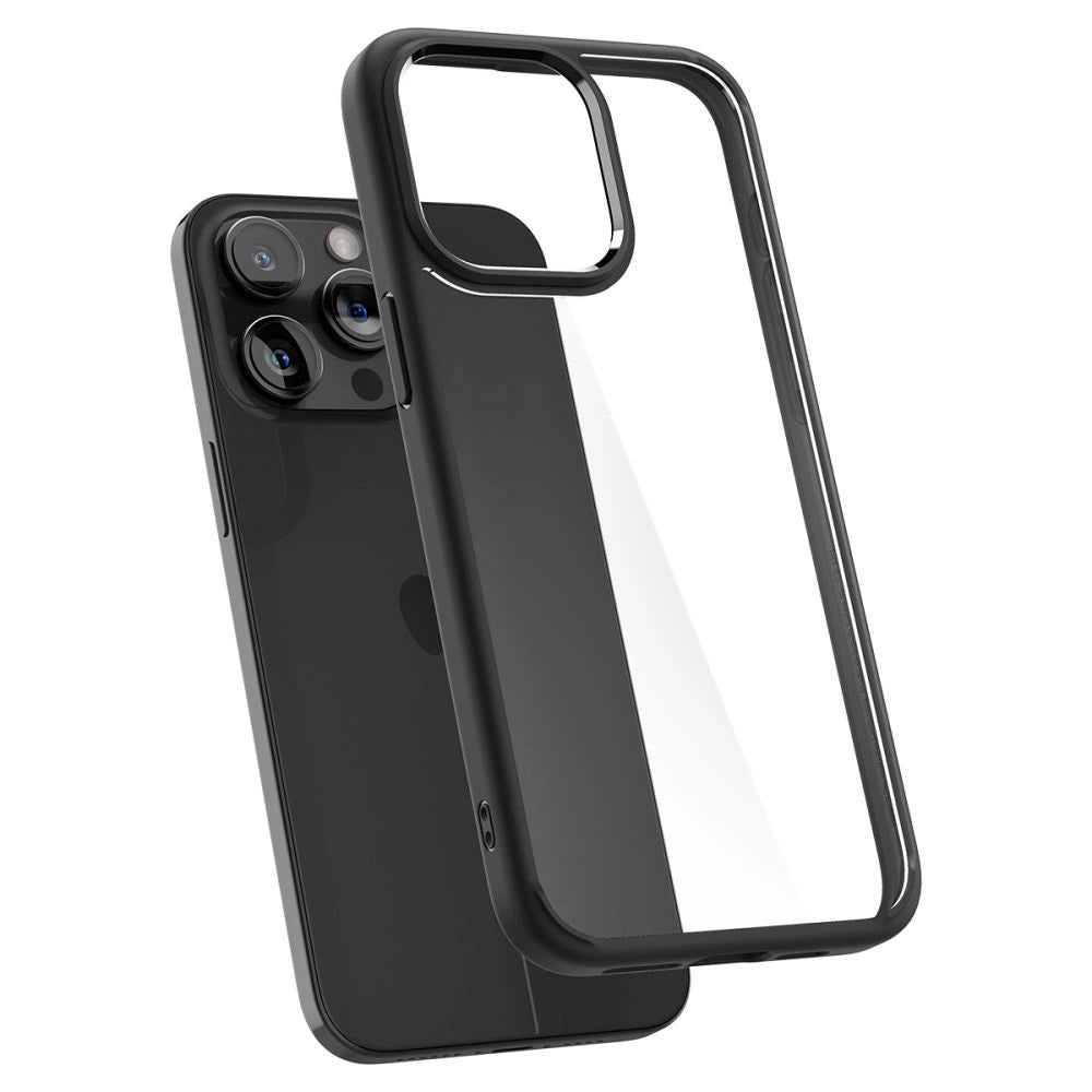 Spigen Ultra Hybrid iPhone 15 Pro Case - Matte sort