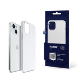 3mk Hardy Silicone MagCase til iPhone 15 - hvid og sølv