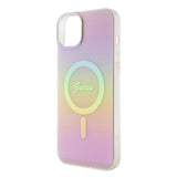 Guess GUHMP15MHITSP iPhone 15 Plus 6.7" pink/pink hardcase IML Iridescent MagSafe