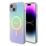 Guess GUHMP15MHITSQ iPhone 15 Plus 6.7" turkise/turkise hardcase IML Iridescent MagSafe