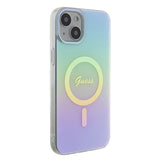 Guess GUHMP15MHITSQ iPhone 15 Plus 6.7" turkise/turkise hardcase IML Iridescent MagSafe