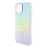 Guess GUHMP15SHITSQ iPhone 15 6.1" turkise/turkise hardcase IML Iridescent MagSafe