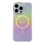 Guess GUHMP15XHITSP iPhone 15 Pro Max 6.7" pink/pink hardcase IML Iridescent MagSafe