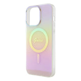 Guess GUHMP15XHITSP iPhone 15 Pro Max 6.7" pink/pink hardcase IML Iridescent MagSafe
