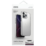 Uniq LifePro Xtreme Magclick Opladningsfoder til iPhone 15 Pro - gennemsigtigt