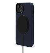 Decoded Leather Case with MagSafe for iPhone 14 Plus - navy blue