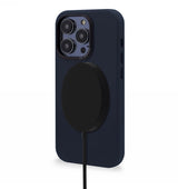 Decoded Leather Case with MagSafe for iPhone 14 Pro Max - navy blue
