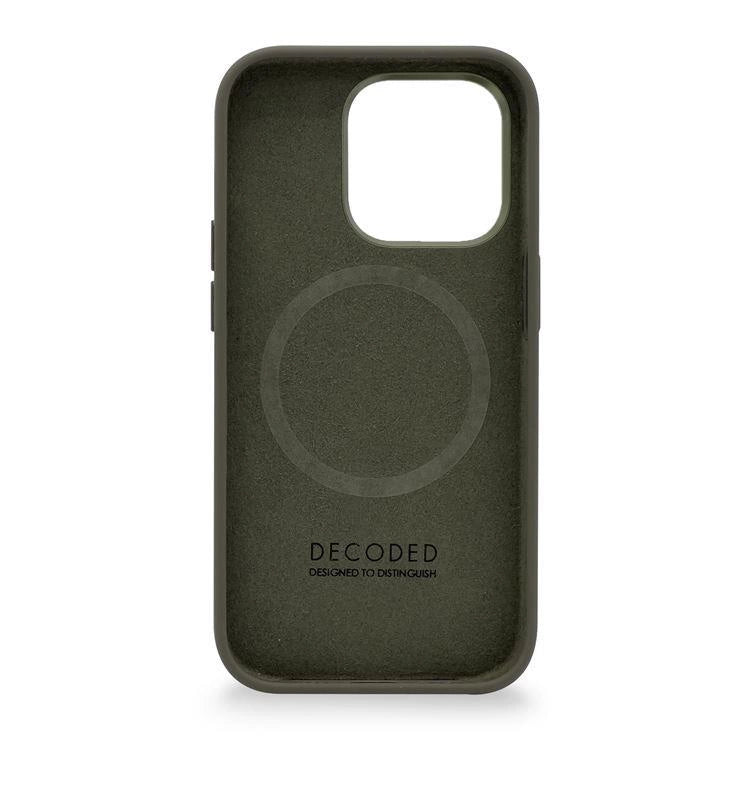 Decoded Silicone Case with MagSafe for iPhone 14 Pro Max - green