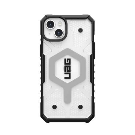 UAG Pathfinder MagSafe-hylster til iPhone 15 Plus - gennemsigtigt