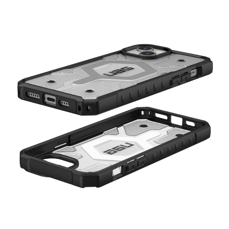 UAG Pathfinder MagSafe-hylster til iPhone 15 Plus - gennemsigtigt