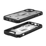 UAG Pathfinder MagSafe-hylster til iPhone 15 Plus - gennemsigtigt