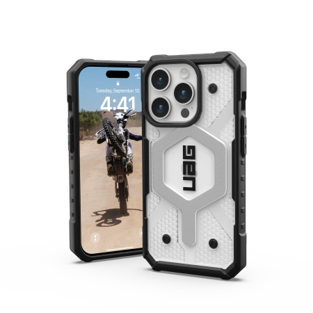 UAG Pathfinder MagSafe case for iPhone 15 Pro - transparent