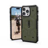 UAG Pathfinder MagSafe-hylster til iPhone 15 Pro Max - grønt