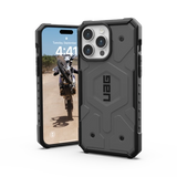 UAG Pathfinder MagSafe-fodral til iPhone 15 Pro Max - sølv