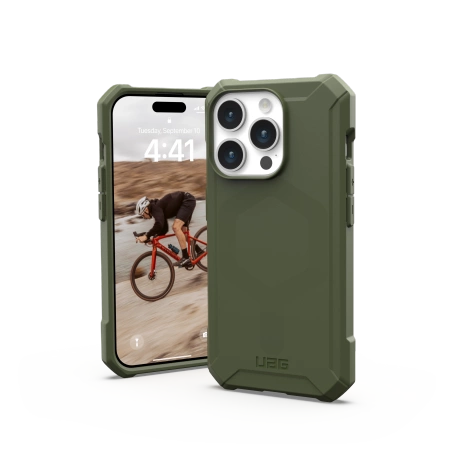 UAG Essential Armor MagSafe-hylster til iPhone 15 Pro - grønt