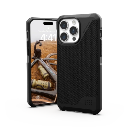 UAG Metropolis LT MagSafe case for iPhone 15 Pro Max - black kevlar