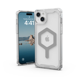 UAG Plyo MagSafe case for iPhone 15 Plus - transparent and silver