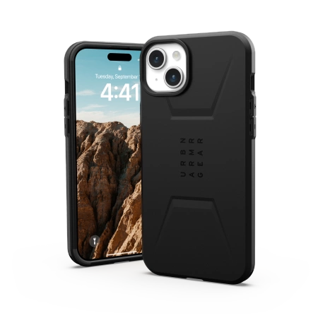 UAG Civilian MagSafe-hylster til iPhone 15 Plus - sort