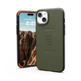 UAG Civilian MagSafe-hylster til iPhone 15 Plus - grønt