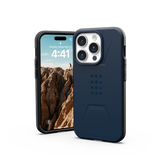 UAG Civilian MagSafe-hylster til iPhone 15 Pro - mørkblå