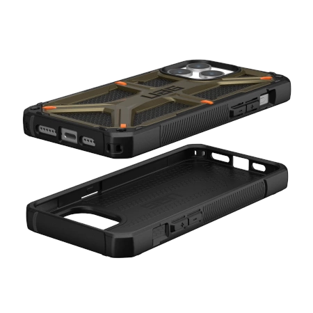 UAG Monarch case for iPhone 15 Pro Max - green kevlar