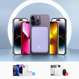 Baseus mini power bank 5000mAh 20W + USB-C cable (20V/3A) - purple