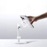 Baseus MagPro magnetisk stående holder til telefonen - hvid