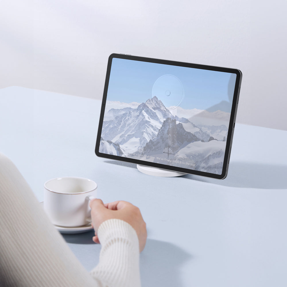 Baseus MagPro magnetisk stående holder til telefonen - hvid