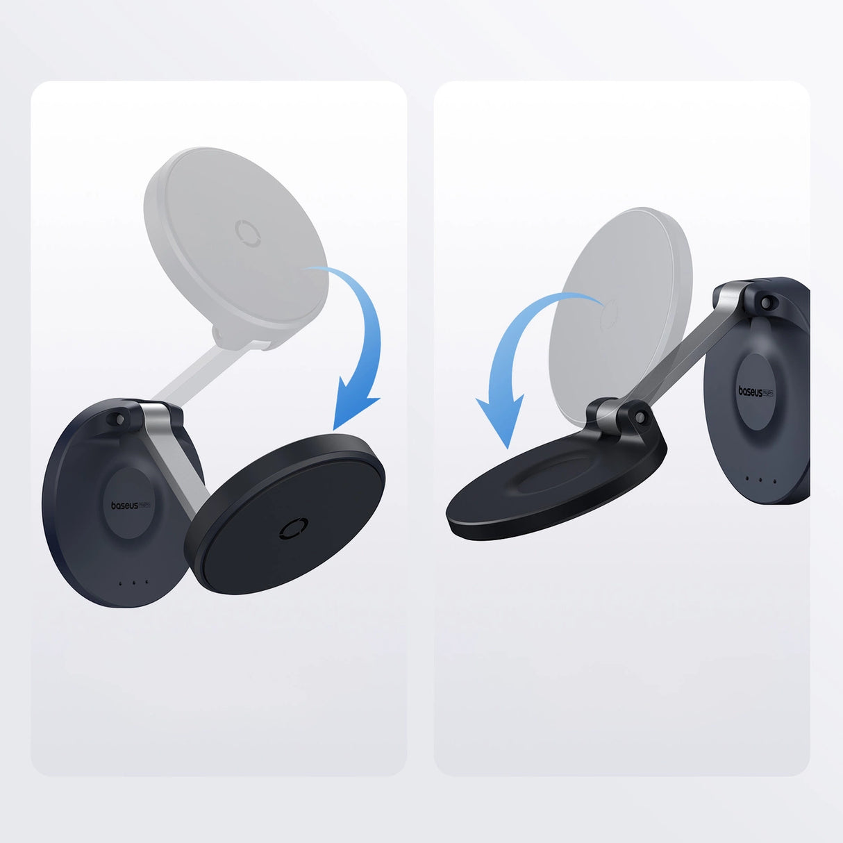 Baseus MagPro foldbar magnet holder til telefonen - sort