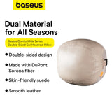 Baseus ComfortRide-serien bilhovedstøttepude med 2 materialer - beige