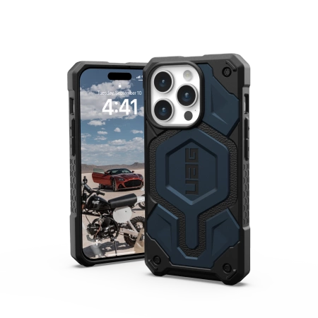 UAG Monarch Pro case with MagSafe for iPhone 15 Pro - dark blue