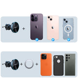 Joyroom magnetisk bilholder 15W trådløs oplader til luftventil sort (JR-ZS240 Pro)