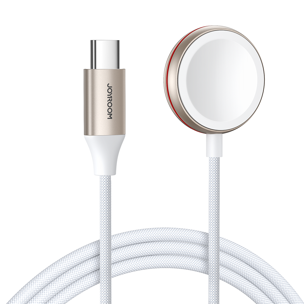 Joyroom induktiv oplader til Apple Watch 1,2 m hvid (S-IW011)