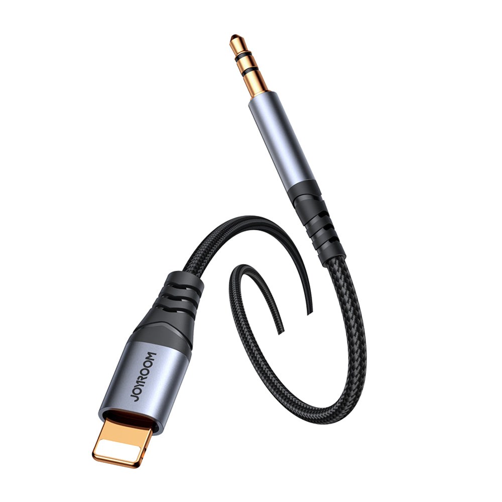 Joyroom Audio Transfer Series SY-A06 mini jack 3,5 mm / Lightning kabel 1,2 m - sort