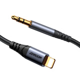 Joyroom Audio Transfer Series SY-A06 mini jack 3,5 mm / Lightning kabel 1,2 m - sort